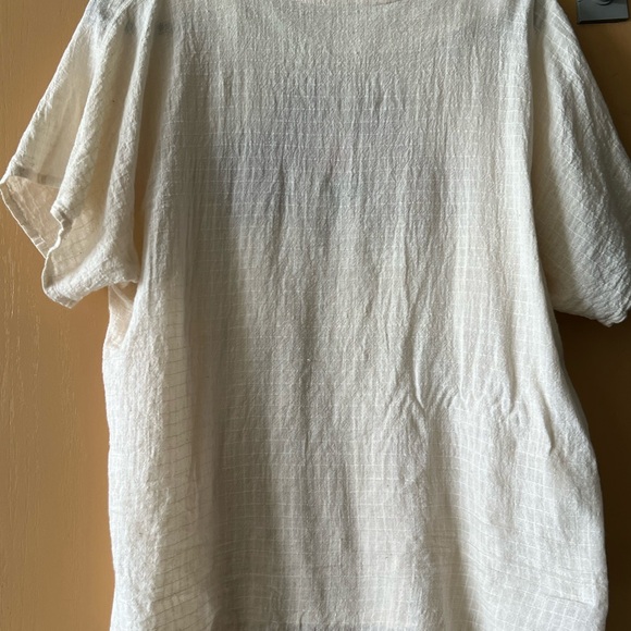 Vintage Hand Embroidered Cotton Cat Blouse T Shirt OOAK Handmade! - Picture 4 of 5